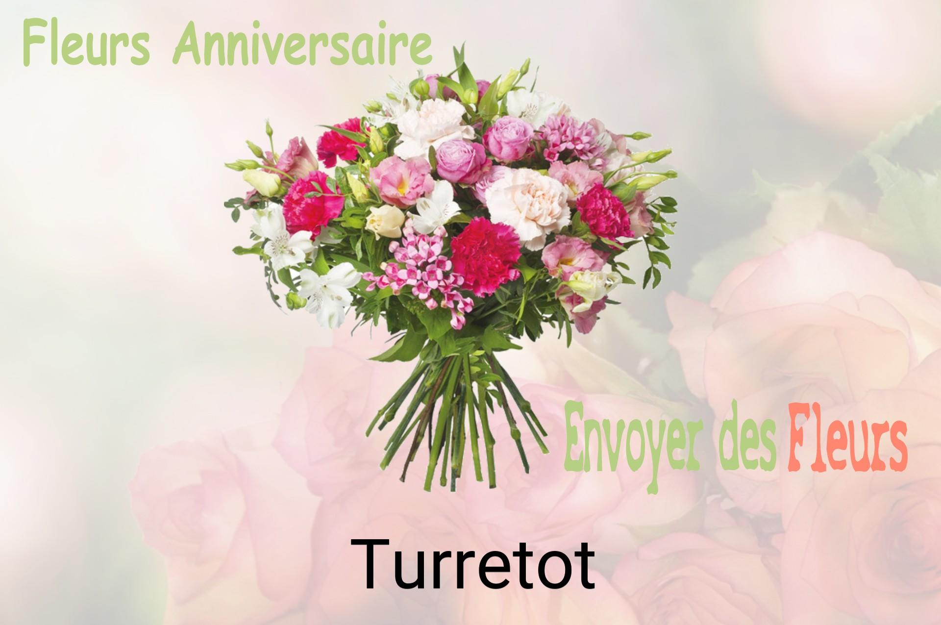 Bouquet de fleurs d’anniversaire livré à Turretot